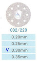 C02/220/0.30 диски алм.двухст.