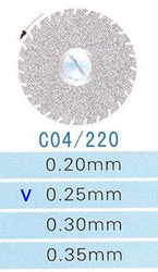 C04/220/0.25 диски алм.двухст.