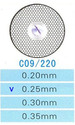 C09/220/0.25 диски алм.двухст.