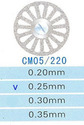 CM05/220/0.25 диски алм.двухст.
