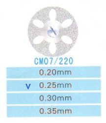CM07/220/0.25 диски алм.двухст.