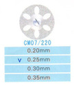 CM07/220/0.25 диски алм.двухст.